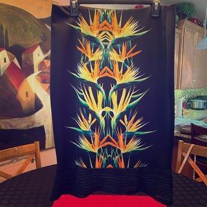 Pencil skirt with croquet bottom flare!